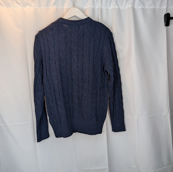 POLO RALPH LAUREN Women Cable-Knit Wool Cardigan Blue XL BNWT - Picture 10 of 12